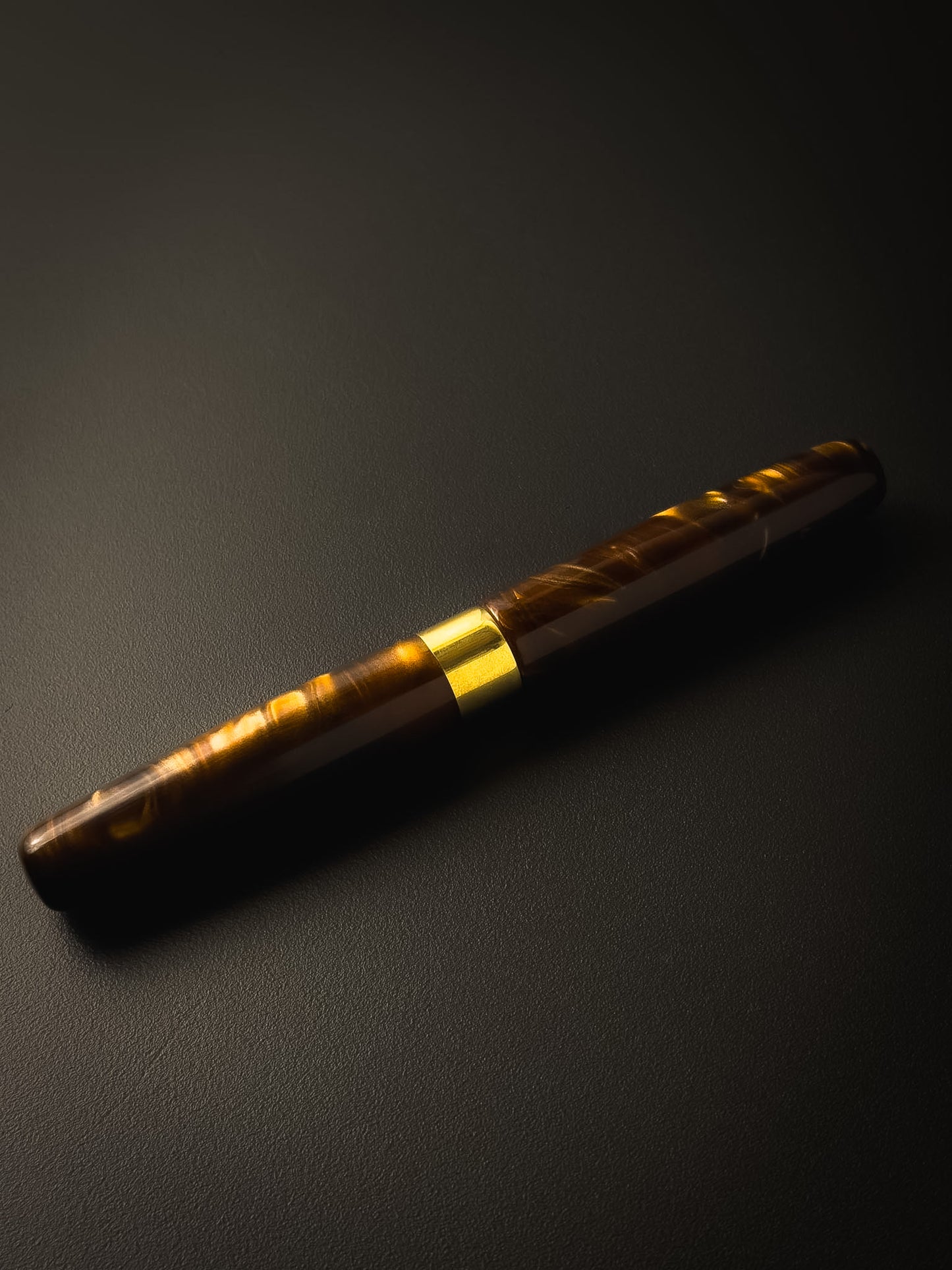Heirloom No. 003 — Amber Ember & Knurled Raw Brass
