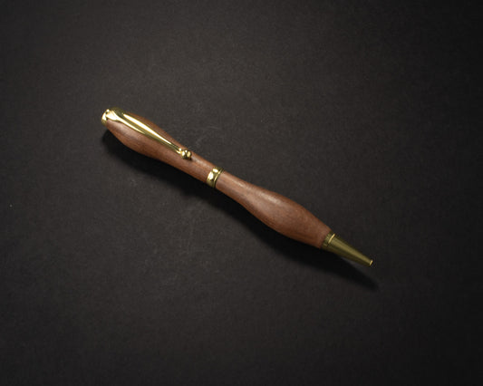 The Walnut Crest — Slimline, Gold Hardware