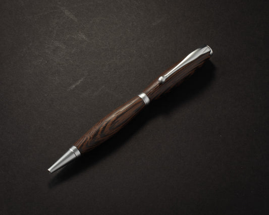 Obsidian Veil — Slimline, Satin Chrome Hardware