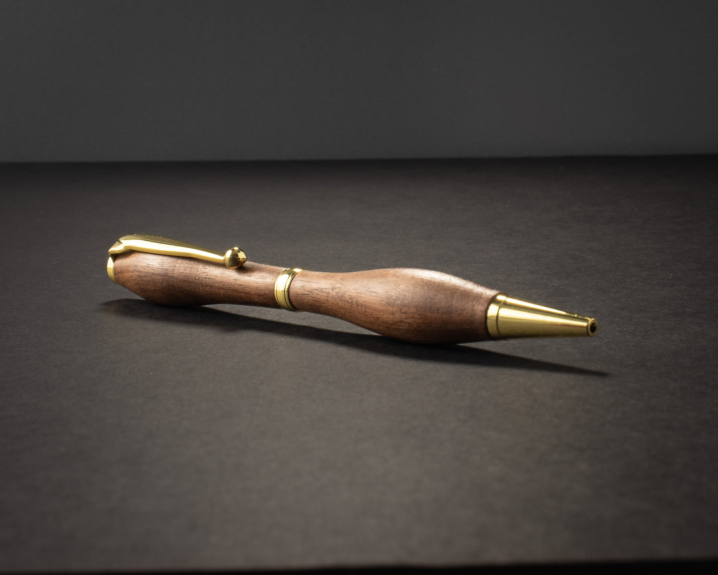 The Walnut Crest — Slimline, Gold Hardware