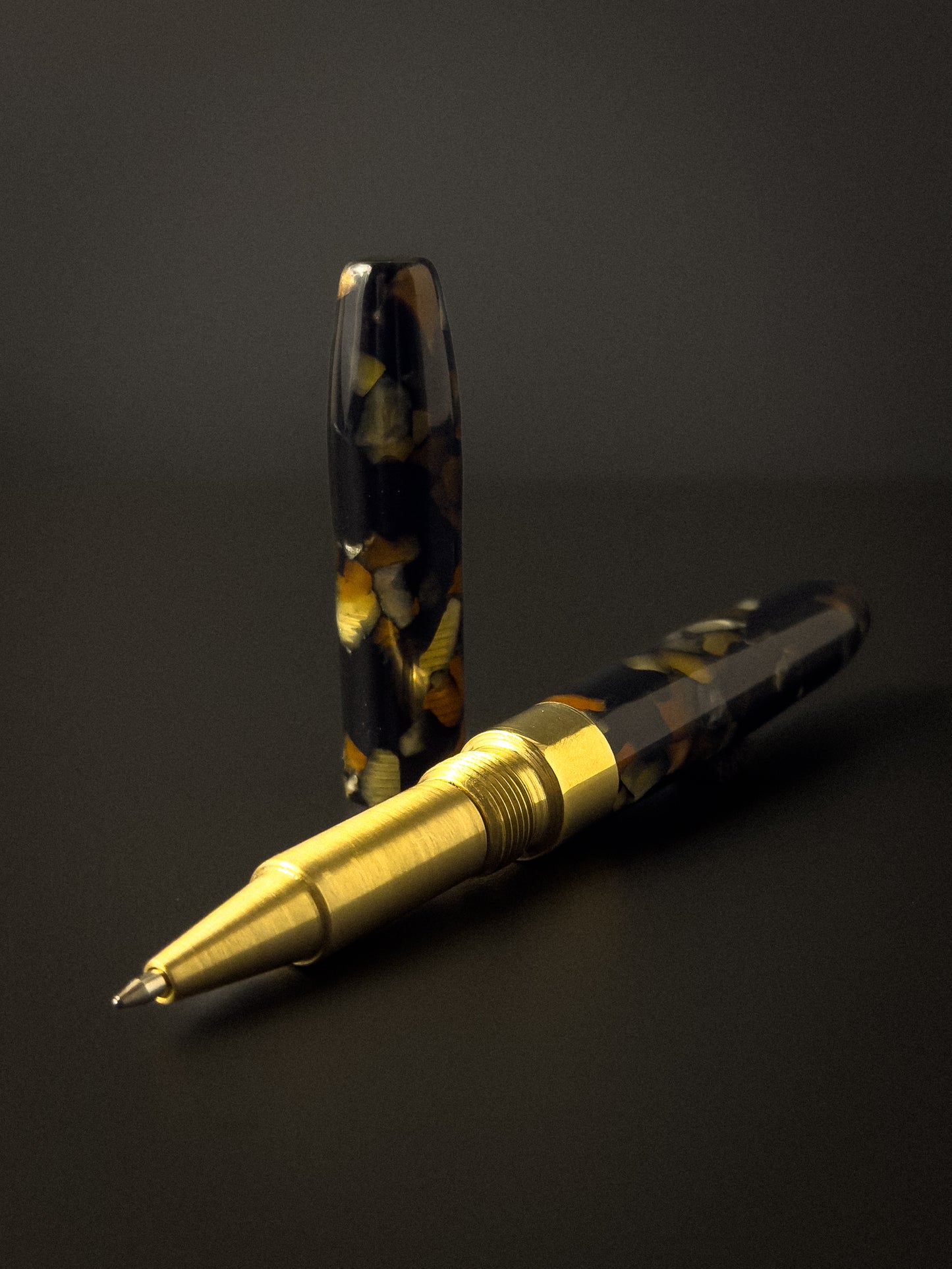 Heirloom No. 004 — Midnight Mosaic & Smooth Raw Brass