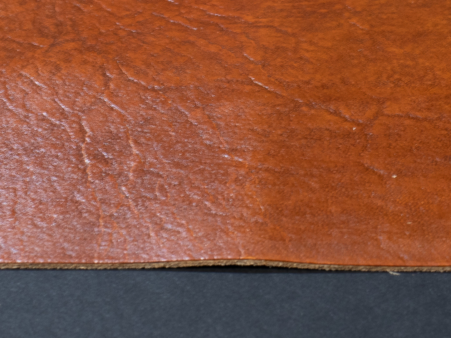 Close-up of brown leather texture