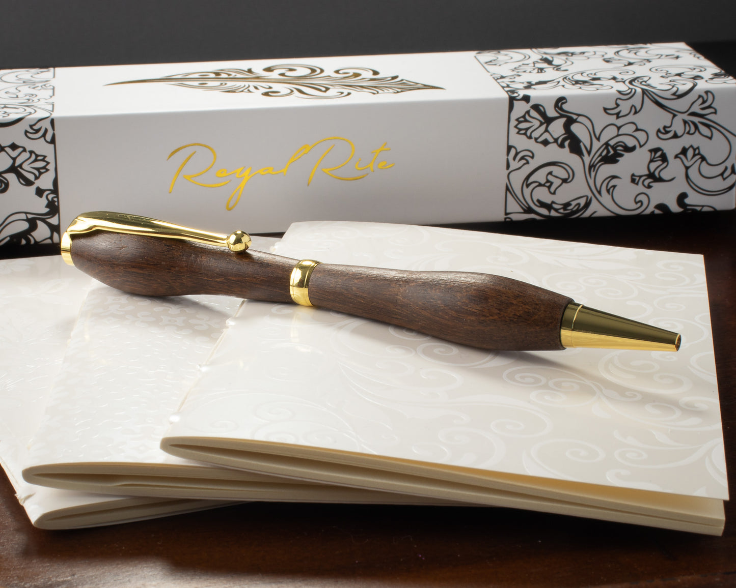 The Obsidian Regent — Slimline, Gold Hardware