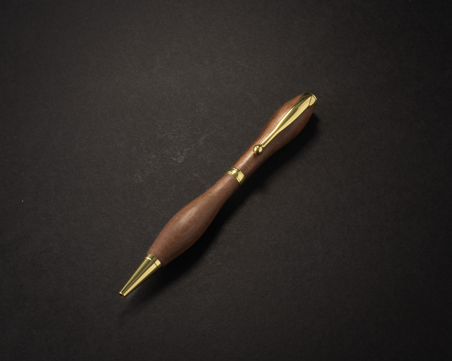The Walnut Crest — Slimline, Gold Hardware