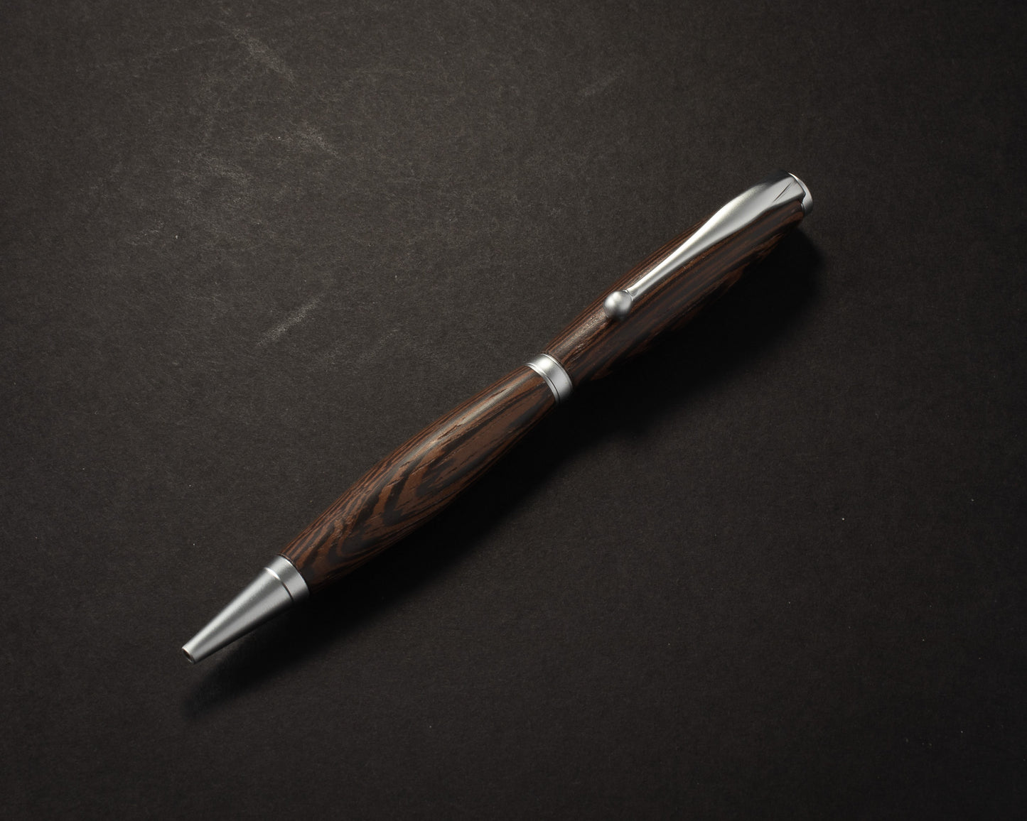 Obsidian Veil — Slimline, Satin Chrome Hardware