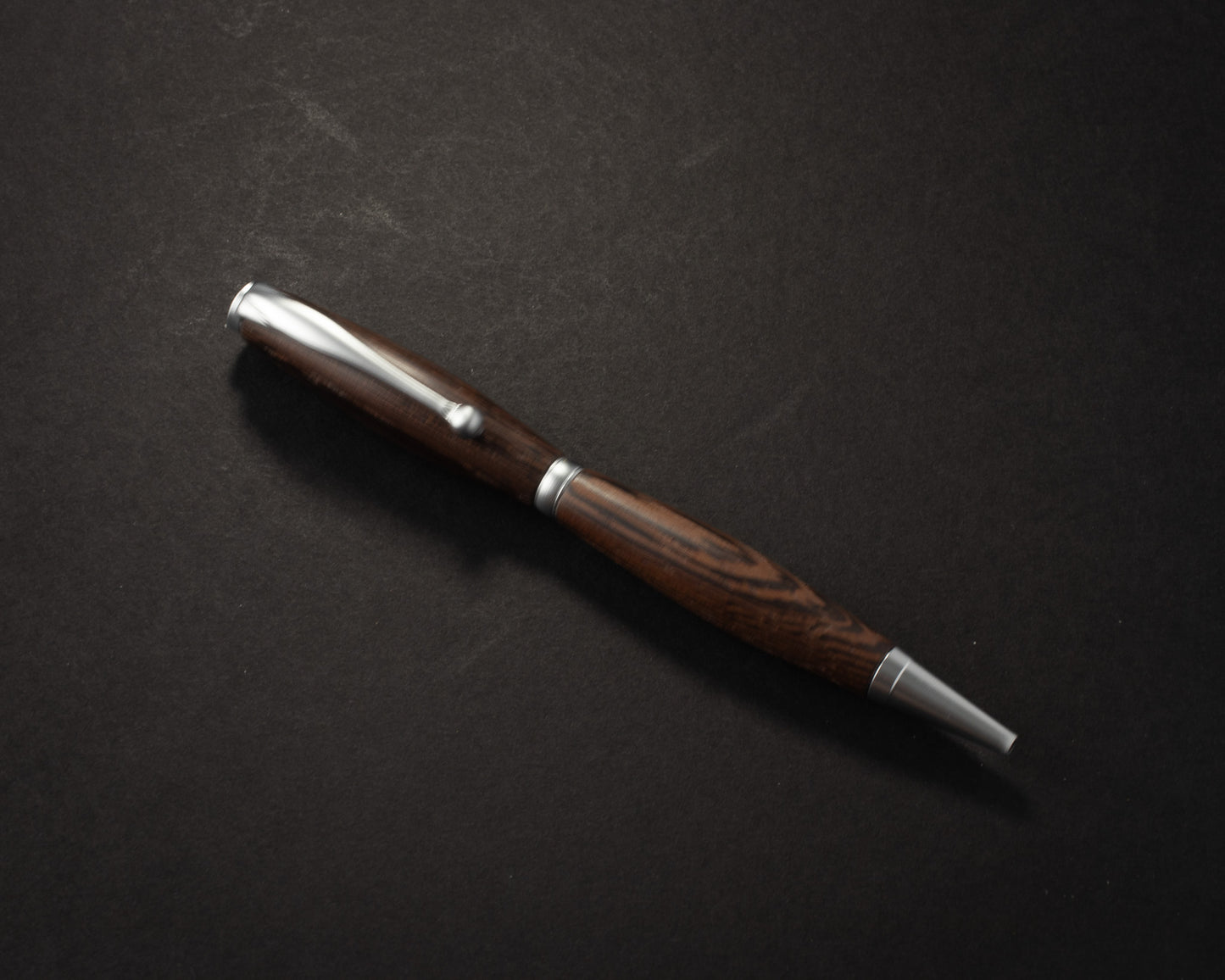 Obsidian Veil — Slimline, Satin Chrome Hardware