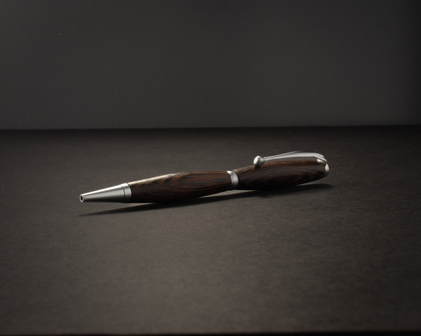 Obsidian Veil — Slimline, Satin Chrome Hardware