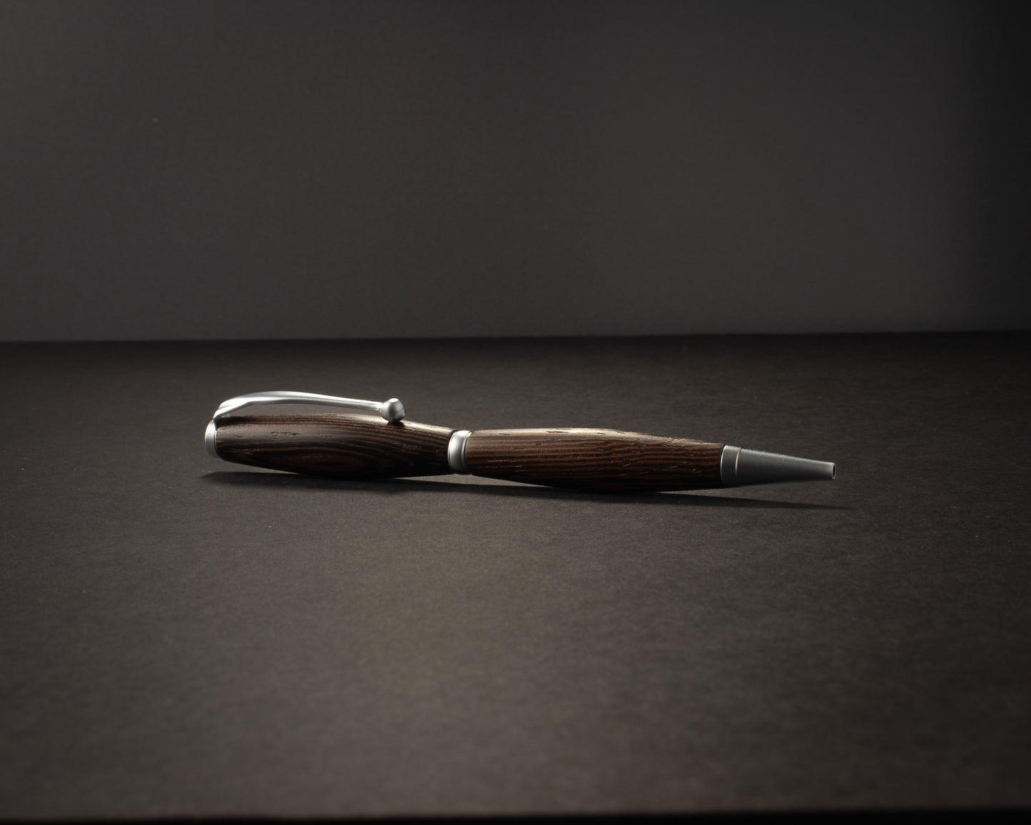 Obsidian Veil — Slimline, Satin Chrome Hardware