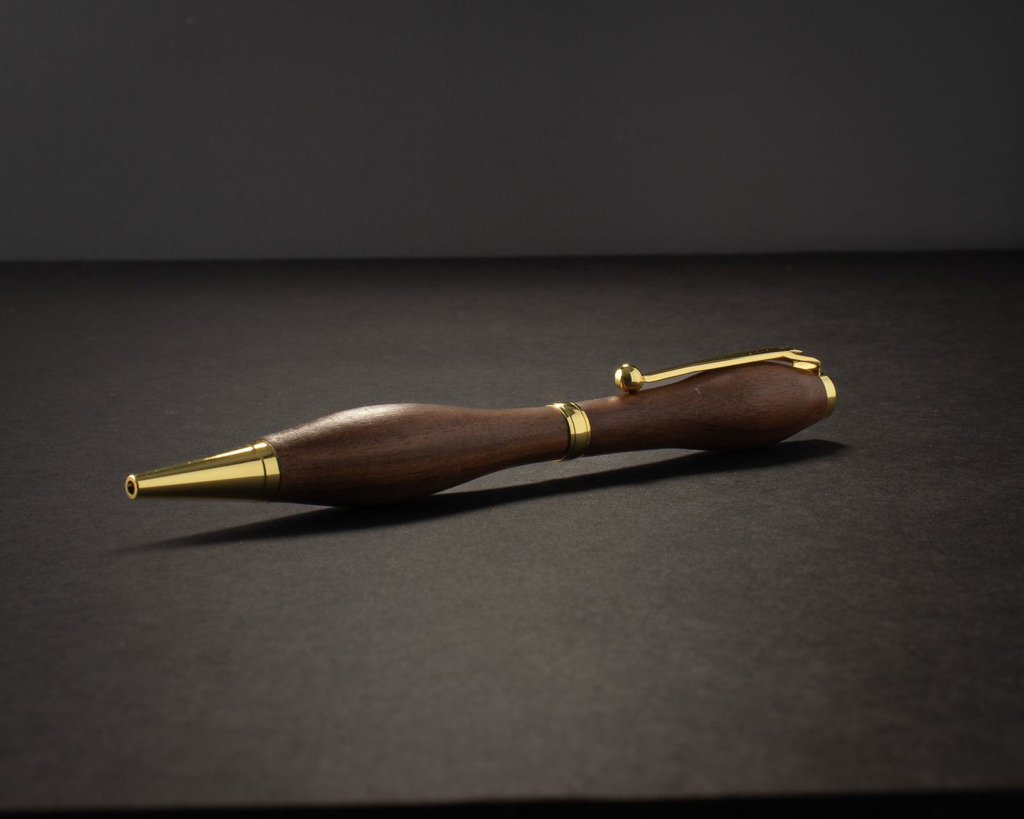 The Walnut Crest — Slimline, Gold Hardware